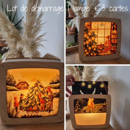 Luminae Lampe Magique Au fil des saisons - Lot de démarrage 1 lampe + 3 cartes