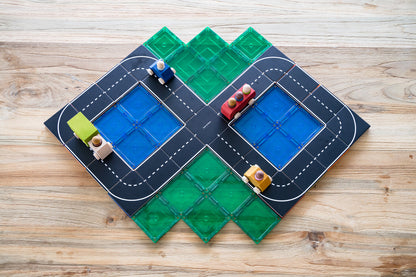 Learn & Grow Toys Toppers - La route - 40 pièces Magnétiques
