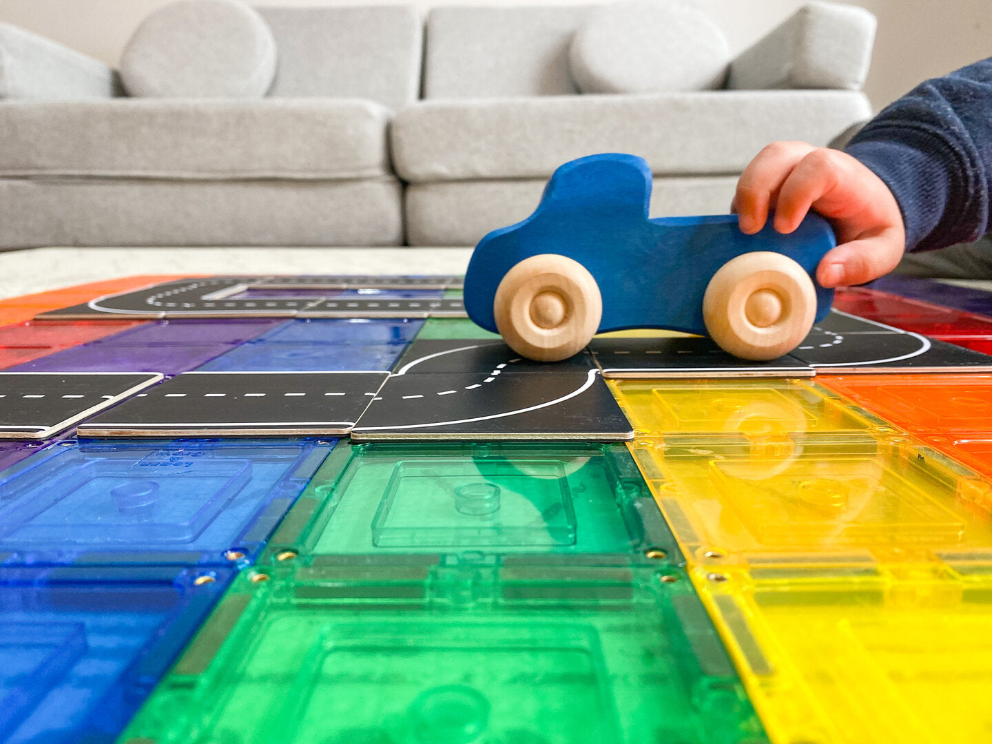 Learn & Grow Toys Toppers - La route - 40 pièces Magnétiques