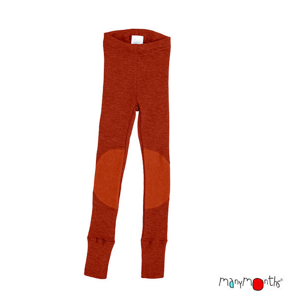 MANYMONTHS Leggings unisexe avec genouillères en laine - divers coloris