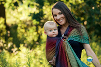 RingSling Little Frog Lovely Black Rainbow
