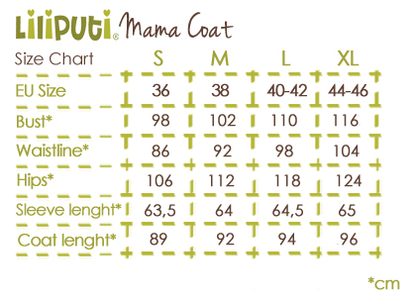 Liliputi Mamacoat manteau de portage et grossesse 4en1 Life Force