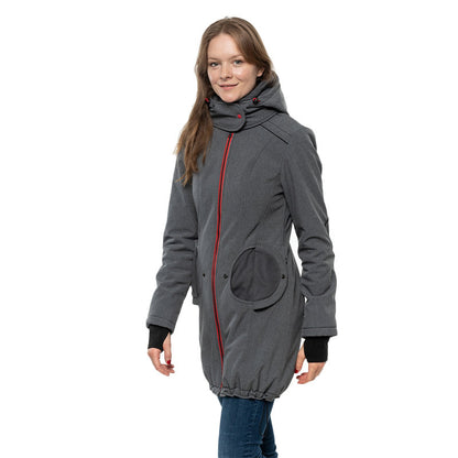 Liliputi Mamacoat manteau de portage et grossesse 4 en 1 Antracit
