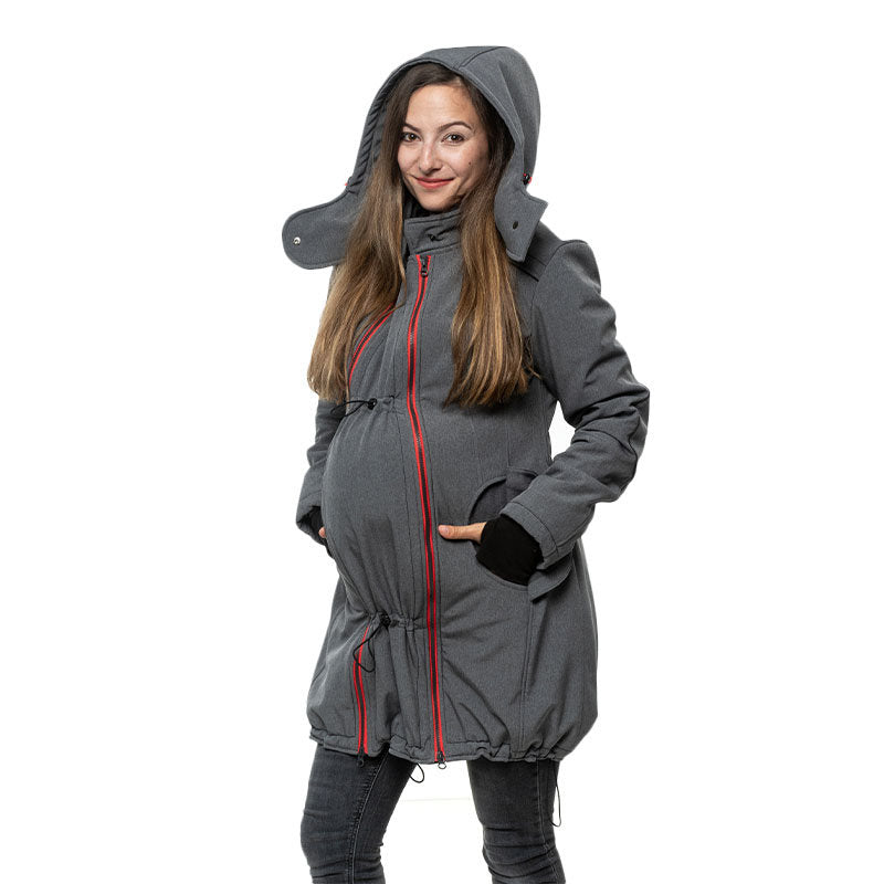 Liliputi Mamacoat manteau de portage et grossesse 4 en 1 Antracit
