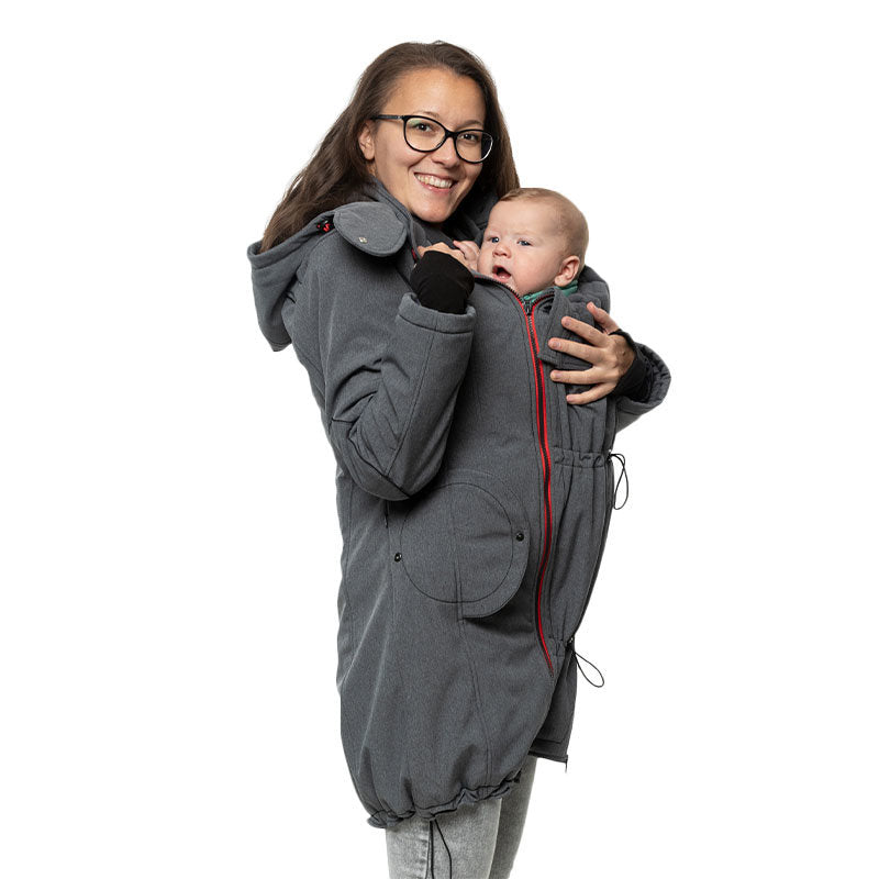 Liliputi Mamacoat manteau de portage et grossesse 4 en 1 Antracit