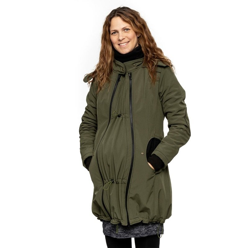 Liliputi Mamacoat manteau de portage et grossesse 4 en 1 Forest Green