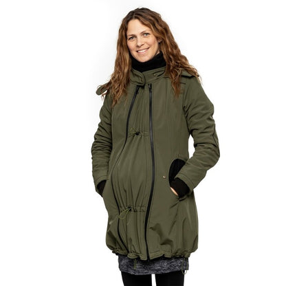 Liliputi Mamacoat manteau de portage et grossesse 4 en 1 Forest Green