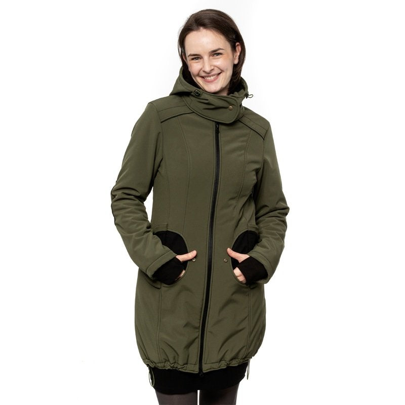 Liliputi Mamacoat manteau de portage et grossesse 4 en 1 Forest Green