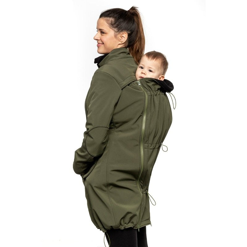 Liliputi Mamacoat manteau de portage et grossesse 4 en 1 Forest Green