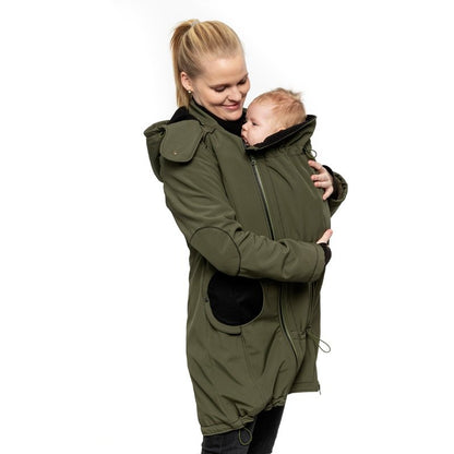 Liliputi Mamacoat manteau de portage et grossesse 4 en 1 Forest Green