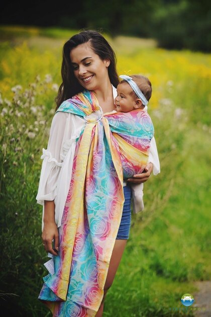 Little Frog RingSling Jacquard Flower Bloom