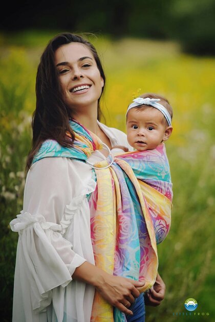 Little Frog RingSling Jacquard Flower Bloom