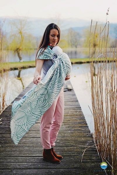 Little Frog RingSling Jacquard Forrest Plumes