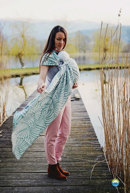 Little Frog RingSling Jacquard Forrest Plumes