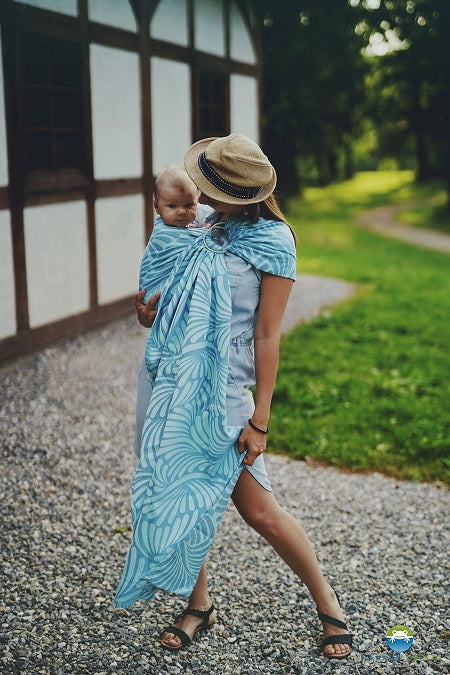 Little Frog RingSling Skyblue Plumes