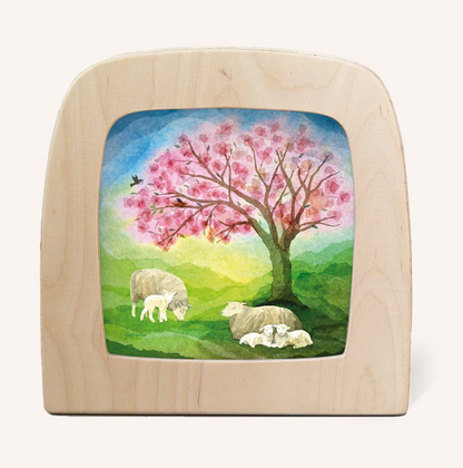 Carte à insérer pour Lampe Toverlux - Vogel Geluk - Little Lambs