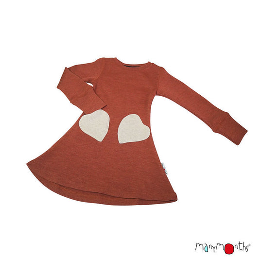 MANYMONTHS Robe poches Coeur en laine - Coloris 2022
