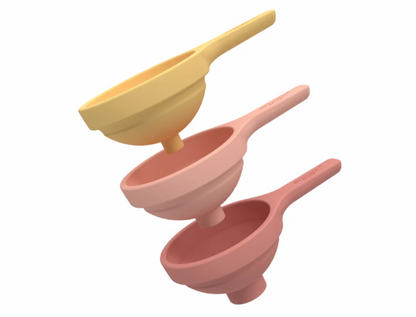 Lot de 3 Entonnoirs pliables Jaune-Rouge PlayTRAY Inspire my Play