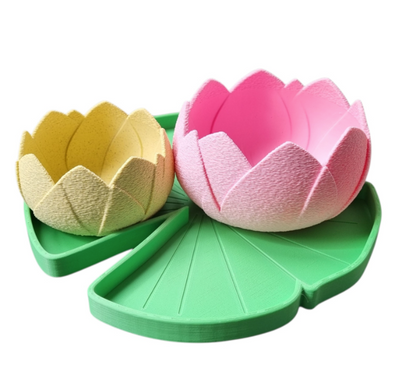 Nénuphar et 2 fleurs lotus - Kiddi