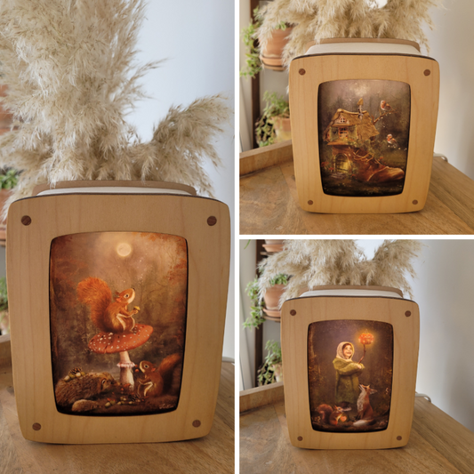 Luminae Lampe à carte postale & 3 cartes Automne
