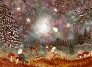 Carte postale Magical Season - Illustratrice Bijdehansje