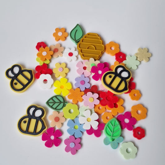 Kiddi Magic Mini's Fleurs et Abeilles - décorations pour le jeu sensoriel