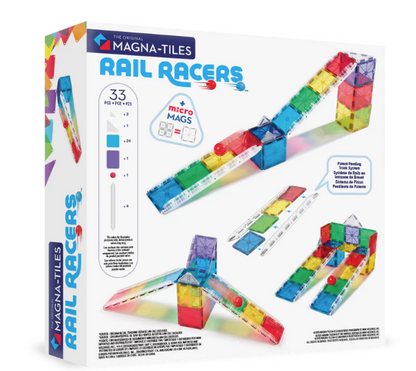 Magna Tiles Jeu magnétique Rail Racers - 33 pièces