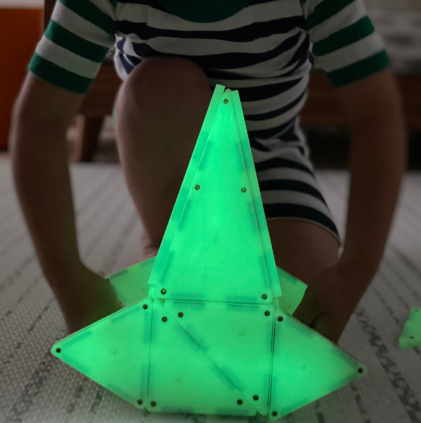 Magna-Tiles Jeu magnétique Glow in the dark
