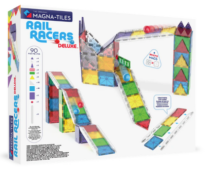 Magna Tiles Jeu magnétique Rail Racers - 90 pièces