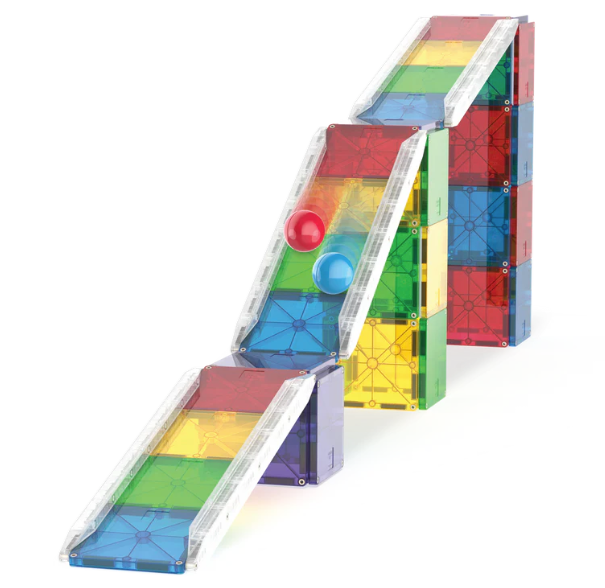 Magna Tiles Jeu magnétique Rail Racers - 90 pièces