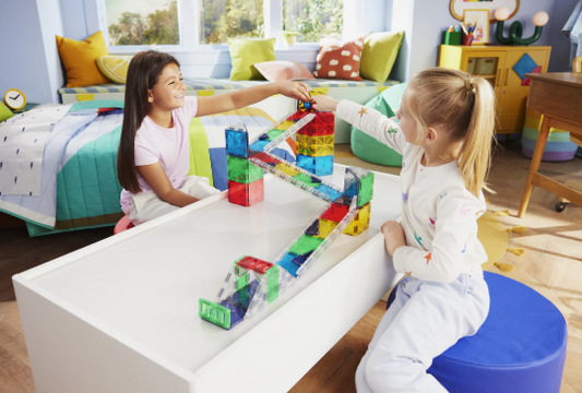 Magna Tiles Jeu magnétique Rail Racers - 90 pièces