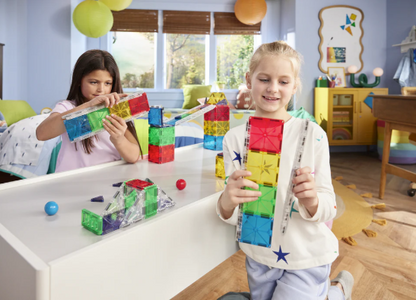 Magna Tiles Jeu magnétique Rail Racers - 90 pièces