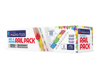 Magna Tiles Jeu magnétique Rail Racers - Lot de 8