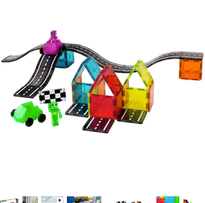 Magna Tiles Jeu magnétique Route Downhill Duo - 40 pièces