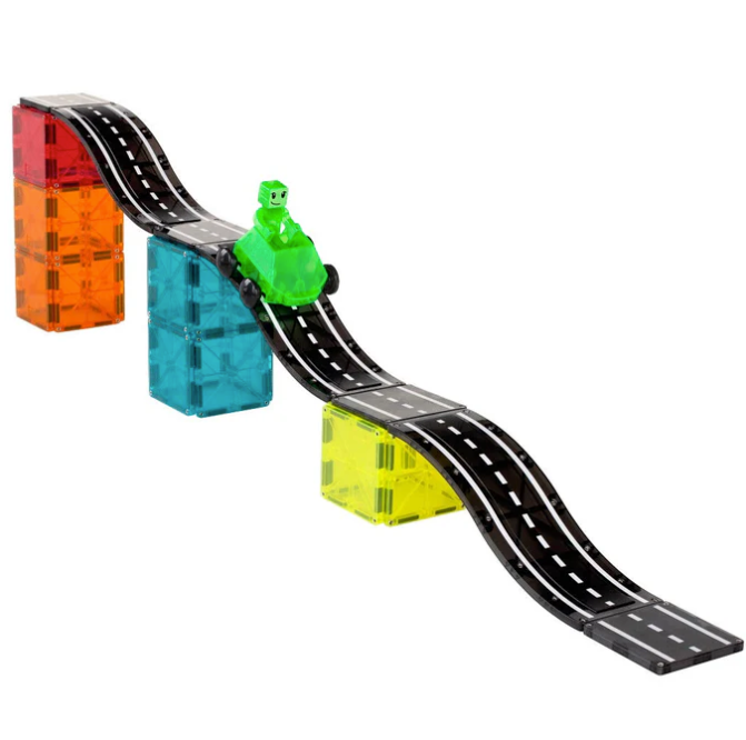 Magna Tiles Jeu magnétique Route Downhill Duo - 40 pièces
