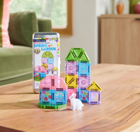 Magna Tiles Jeu magnétique Spring Garden - Set de voyage Lot de 24
