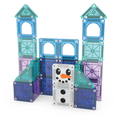 MagnaTiles MicroMags Jeu magnétique Winter Wonder Set de voyage - Lot de 26