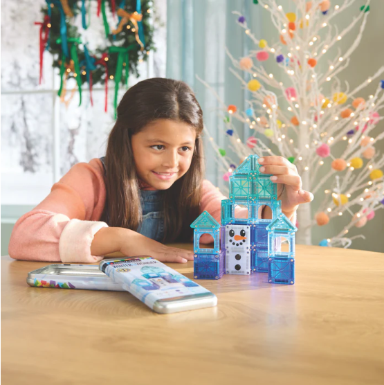 MagnaTiles MicroMags Jeu magnétique Winter Wonder Set de voyage - Lot de 26