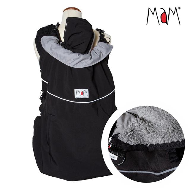 MaM Deluxe Flex Couverture de portage réversible Black - Rock grey