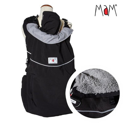 MaM Deluxe Flex Couverture de portage réversible Black - Rock grey