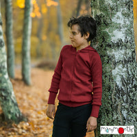 Gilet à capuche zippé en laine ManyMonths - coloris 2025