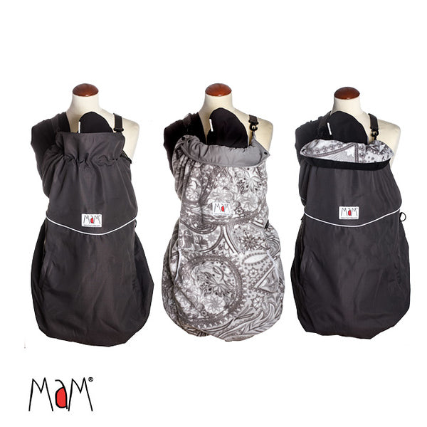 MaM Couverture de portage 4 Saisons - 3 en 1 Evolutif Stone Grey - Paisley
