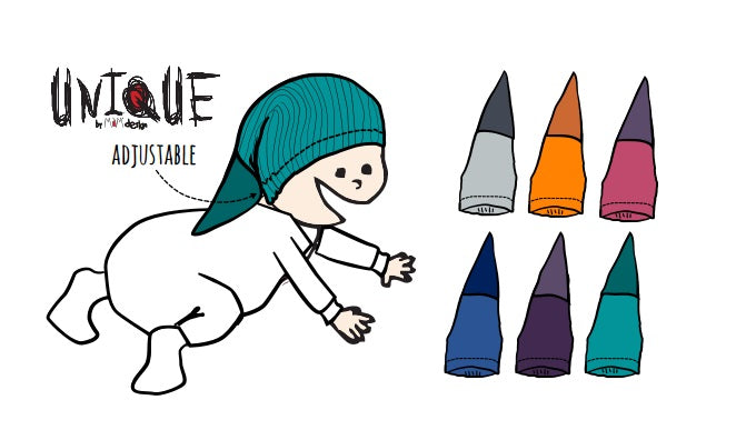 ManyMonths UNIQUE bonnet long en laine -différents coloris