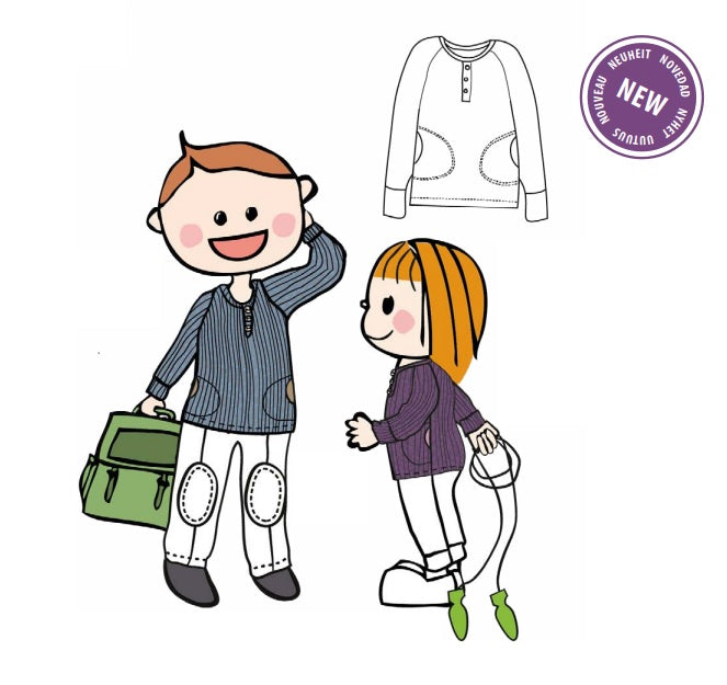 MANYMONTHS Henley T-shirt manches longues - Coloris 2022