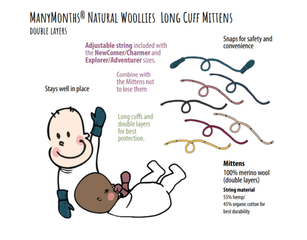 MANYMONTHS Moufles en laine - Coloris 2023