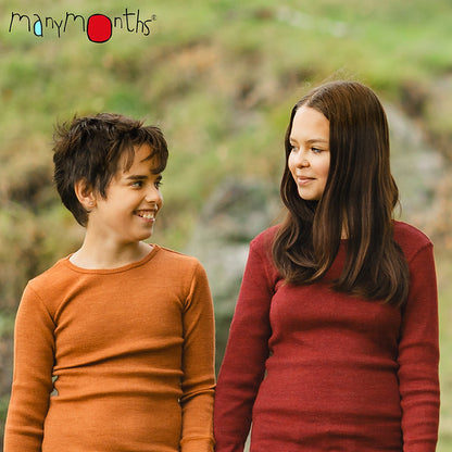 MANYMONTHS T-shirt manches longues en laine - divers coloris