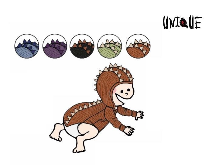 MANYMONTHS Pull à capuche DINO - coloris 2022