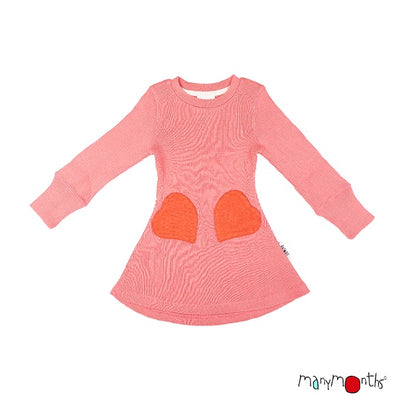 ManyMonths Robe poches coeur en laine - Coloris 2020