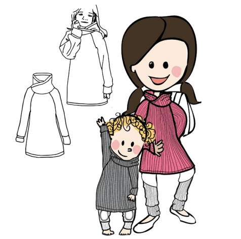ManyMonths Robe Tunique en laine - coloris 2024