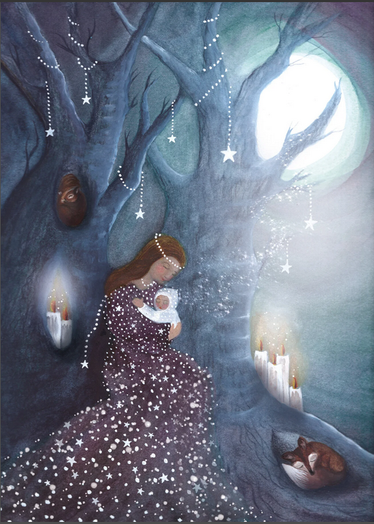 Carte postale Midnight Shimmer - Illustratrice Bijdehansje